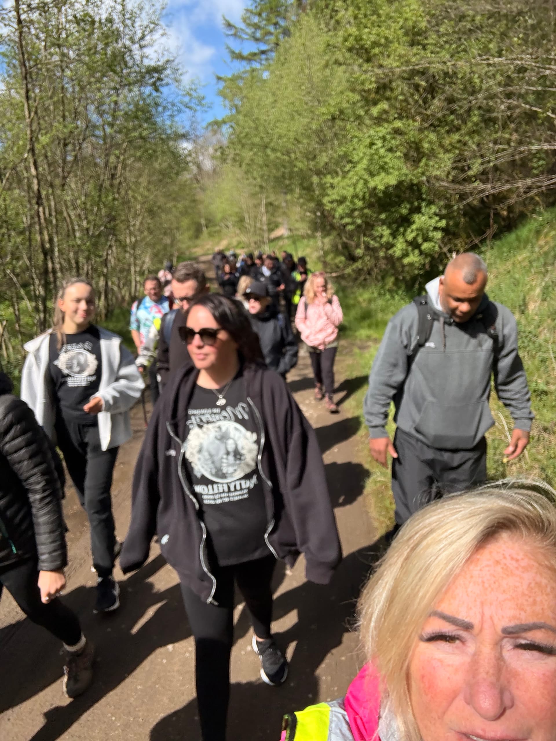 A moment from a Hike2Heal walk