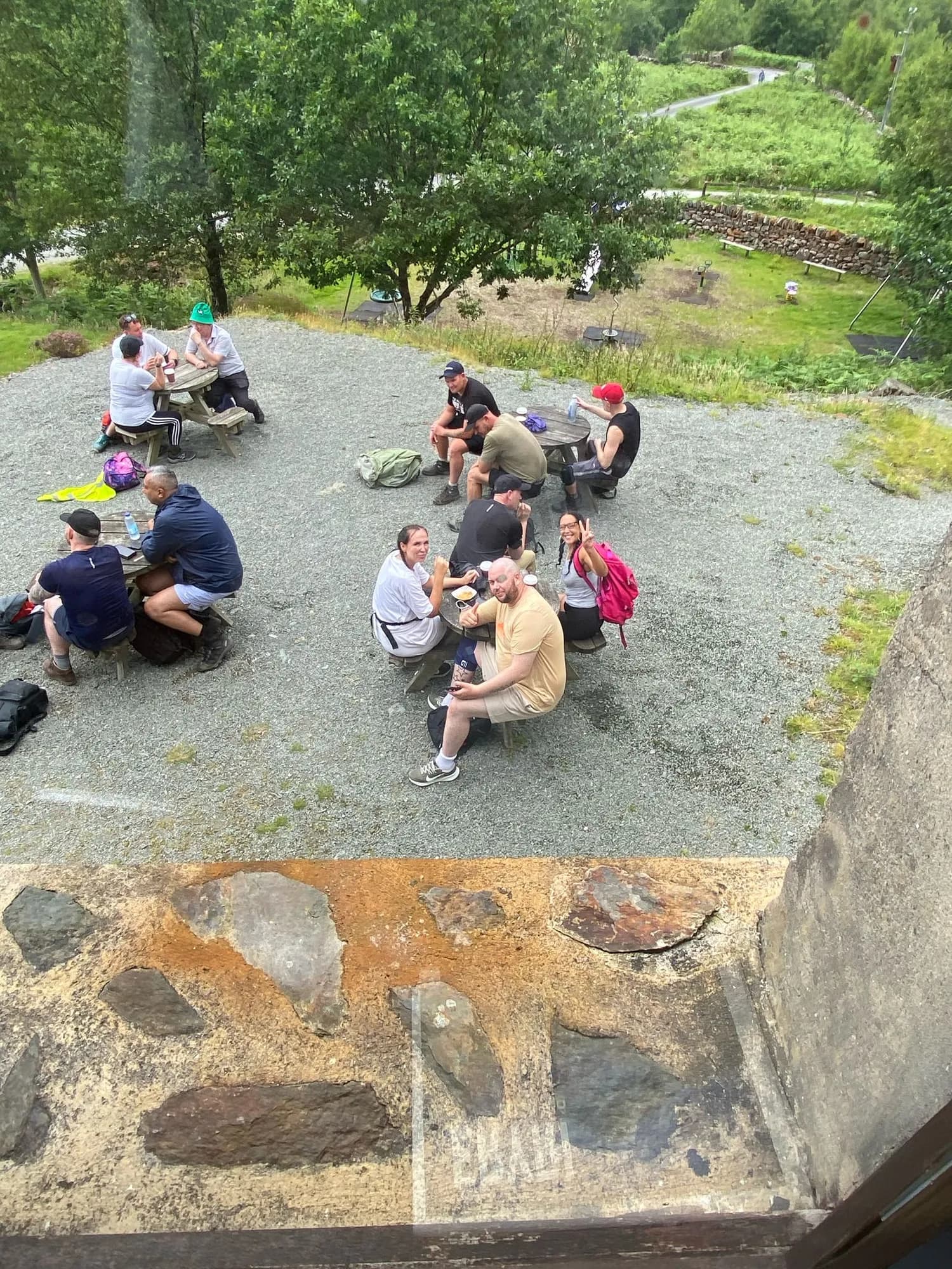 A moment from a Hike2Heal walk