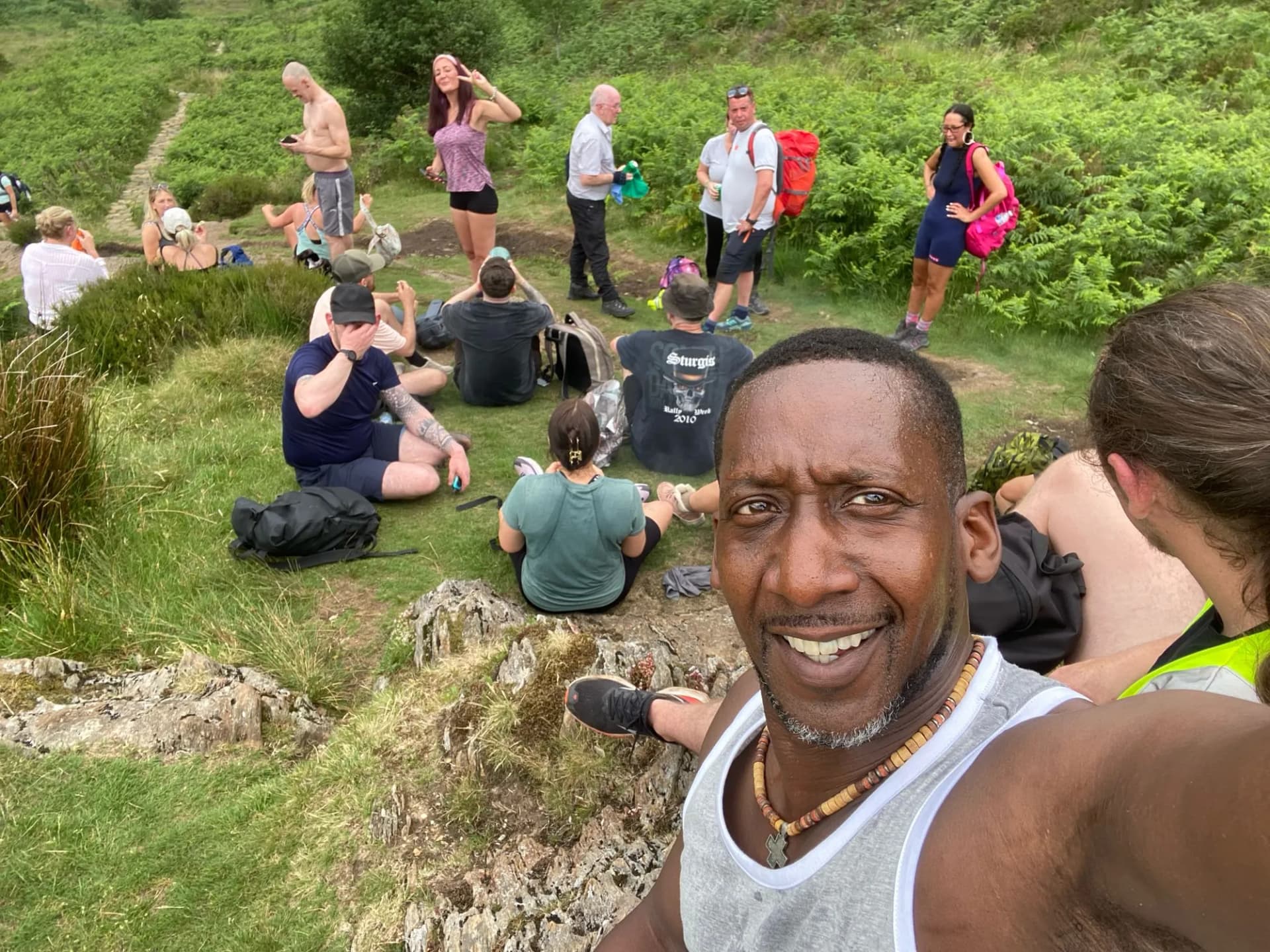 A moment from a Hike2Heal walk