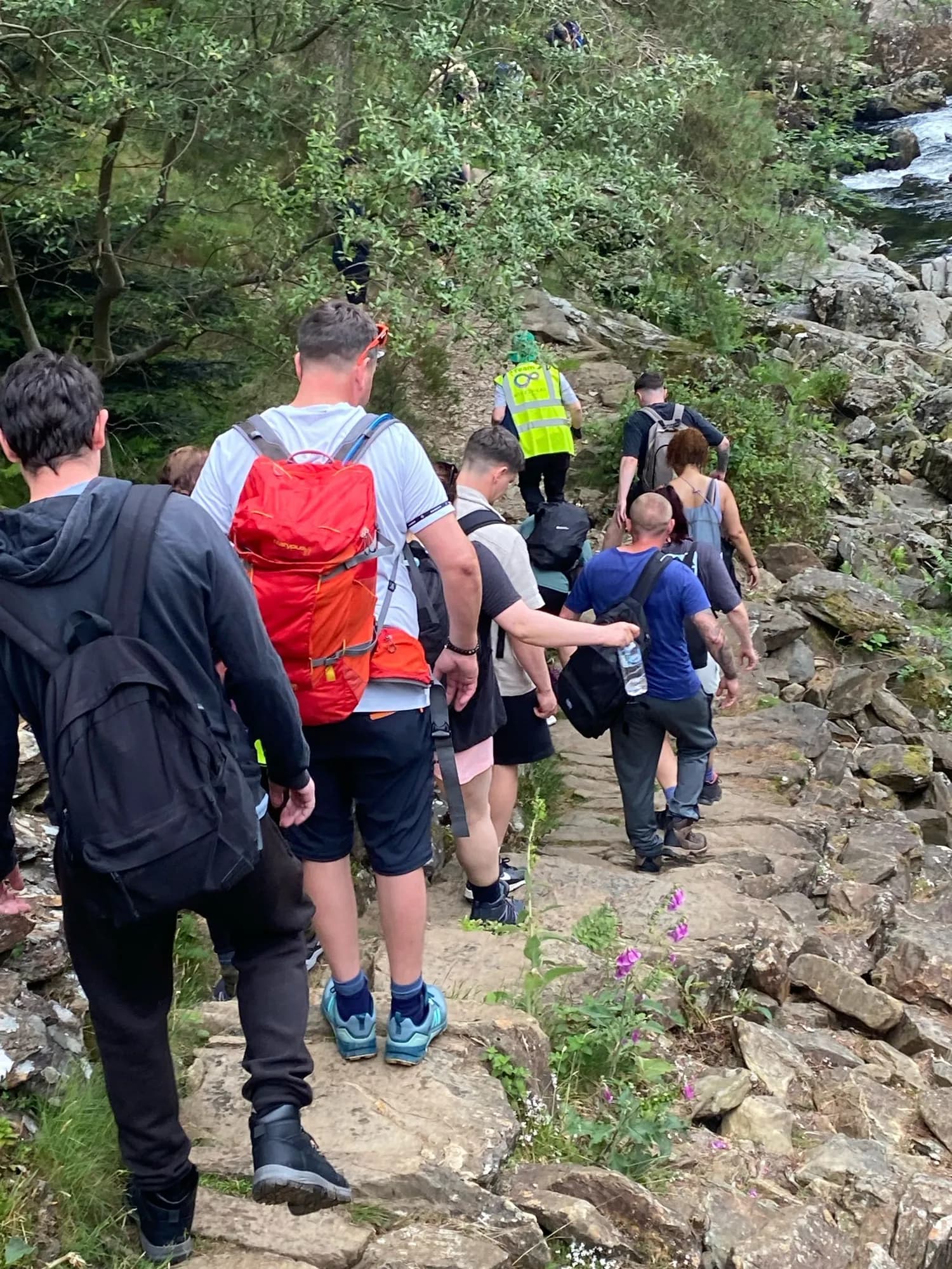 A moment from a Hike2Heal walk